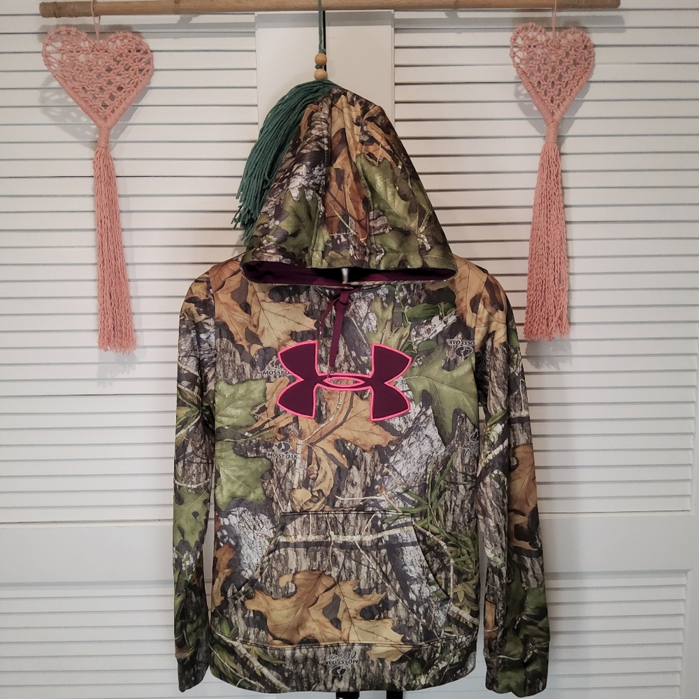 Under Armour Women's UA Storm Fleece Camo Mossy Oak Obsession Long Sleeve Big Lo